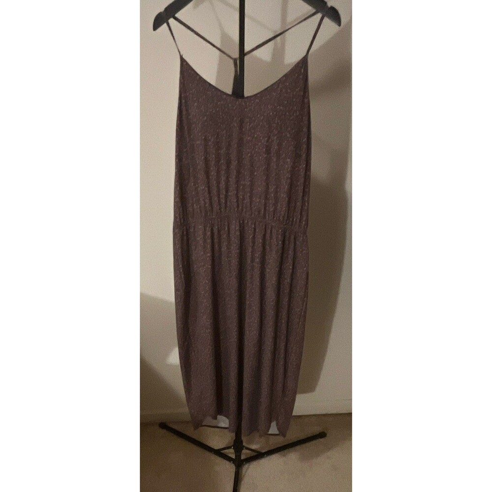 prAna Women's XL Purple Speckled V-Neck Spaghetti Strap Dress